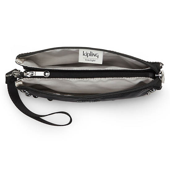 Kipling Creativity Extra Large Metallic Wristlet Tassen Zwart | België 1151JP